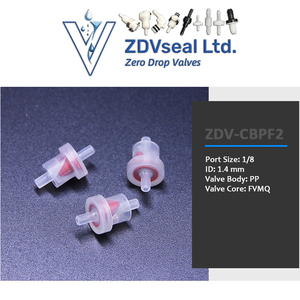 Zdvseal điều chỉnh áp suất làm việc giảm van pvdf Ozone Duckbill kiểm tra van khí nén các bộ phận van 2 mét ID - Product Image 4