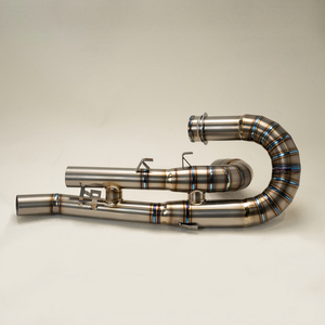 Tuyau d'échappement avant en alliage de titane pour <span class=keywords><strong>Scrambler</strong></span> <span class=keywords><strong>1200</strong></span> <span class=keywords><strong>XC</strong></span> Big Climbing, couleur argent - Product Image 3