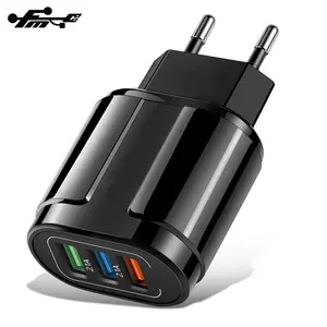 Adaptor Perjalanan Universal 5V 3,1 A Harga Murah Adaptor Usb Pengisi Daya Dinding UK EU US 3Usb Pengisi Daya Ponsel Port