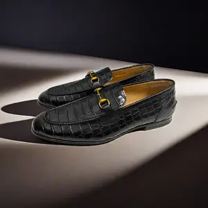Sepatu formal pria toppest mewah kualitas asli kulit buaya oxford rias loafer pria produsen sepatu