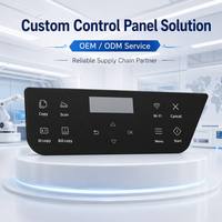 Panel de Control Personalizado Serigrafiado con Ventana Negra Transparente, Compatible con Impresoras, Adhesivo para Panel de Control Táctil Compatible con RoHS