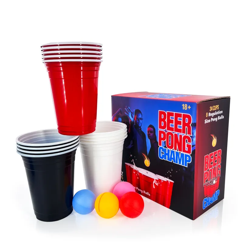 Наружная портативная Питьевая игра для взрослых пивной понг кружка комплект для вечеринок паб в помещении