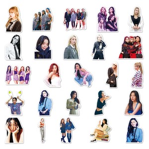 50 pegatinas <span class=keywords><strong>Mamamoo</strong></span> impermeables de alta calidad para estrellas de grupo de chicas coreanas, scooters, maletas, refrigeradores y guitarras - Product Image 3