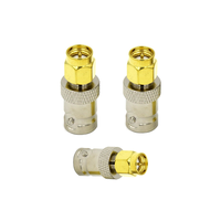 Connecteur coaxial RF en laiton BNC femelle vers adaptateur mâle SMA pour antenne