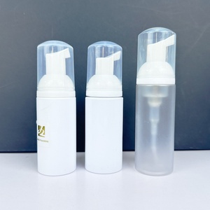 Empty 50Ml Lash Cleanser Mousse Facial Foaming Eyelash Shampoo Foamer <b>Dispenser</b> Clear Foam Pump Bottle - Product Image 1