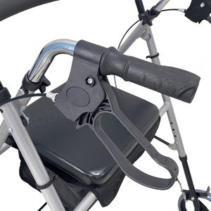 CA503SKD(Red) Factory Direct Sale Elderly & Disable Folding Rollator Walker <b>with</b> <b>Seat</b> <b>Walking</b> <b>Aid</b> - Product Image 4