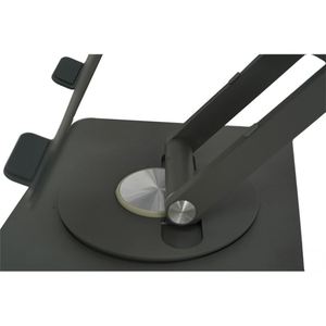 WORK EZ 2025 New 2-Layer Swivel Foldable Adjustable <b>Laptop</b> <b>Stand</b> with Steel & Silicone Construction for 10-17.3" 24.5x19.5x35cm - Product Image 4