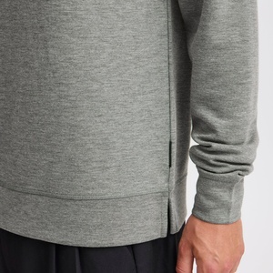 Sudadera Polo de Manga Larga con Cierre de Cremallera para Hombre, Corte Regular, 100% Algodón, Estampado Otoñal, Cuello Alto Simulado - Product Image 6