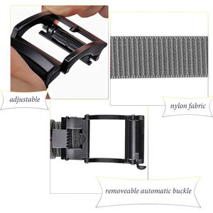 Venta caliente resistente al desgaste ajustable Nylon Web cinturones tácticos hombres cinturón de trinquete con hebilla deslizante automática - Product Image 3