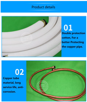 Compresseur Scroll Isolé en Cuivre pour Climatisation, à Prix Compétitif, pour Évaporateur AC et Tuyaux/Conduites Isolées, Scellé pour l'Aquaculture, Garantie 1 An