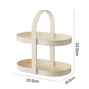 Chất Lượng Cao ABS Chất Liệu Nước Hoa Tổ Chức Hai Lớp Xách Tay Phòng Ngủ Mỹ Phẩm Lưu Trữ Kệ - Product Image 6