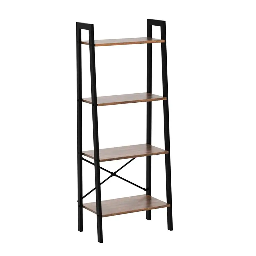 NBHY sıcak satmak 4 Tier oturma odası Metal ekran merdiveni kitap rafı bitki çiçek standı raf Bookrack depolama rafları