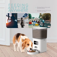 Distributeur de nourriture pour animaux de compagnie de céréales excédentaires de capteur 6L avec caméra Wifi Mangeoire pour animaux de compagnie Microchip Wifi Tuya APP Control
