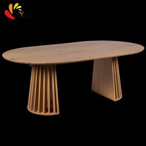 <span class=keywords><strong>Mesa</strong></span> de <span class=keywords><strong>Comedor</strong></span> <span class=keywords><strong>Extensible</strong></span> Moderna Ovalada de MDF para 6, 8, 10 o <span class=keywords><strong>12</strong></span> <span class=keywords><strong>Personas</strong></span>, Diseño Nórdico Minimalista - Product Image 2