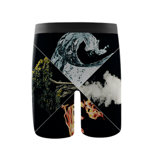 Venta al por mayor de alta calidad transpirable agradable a la piel logotipo personalizado hombres Calzoncillos Bóxer dibujado a mano ballena ropa interior con estampado <span class=keywords><strong>marino</strong></span> para hombre - Product Image 3