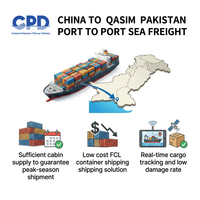 Transport de conteneurs économique de la Chine au port de Qasim, Pakistan, service port-à-port