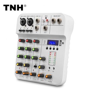 TNH MC-4P High Quality 4 Channels Power Mixer Usb <strong>Interface</strong> <strong>DJ</strong> <strong>Controller</strong> Power Mixer Console for Home Music Karaoke - Product Image 1