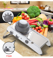 Mandoline Slicer Groente Julienner Verstelbare Dikte En Franse Fry Ui Tomaat Cutter Rvs Shredders & Snijmachines