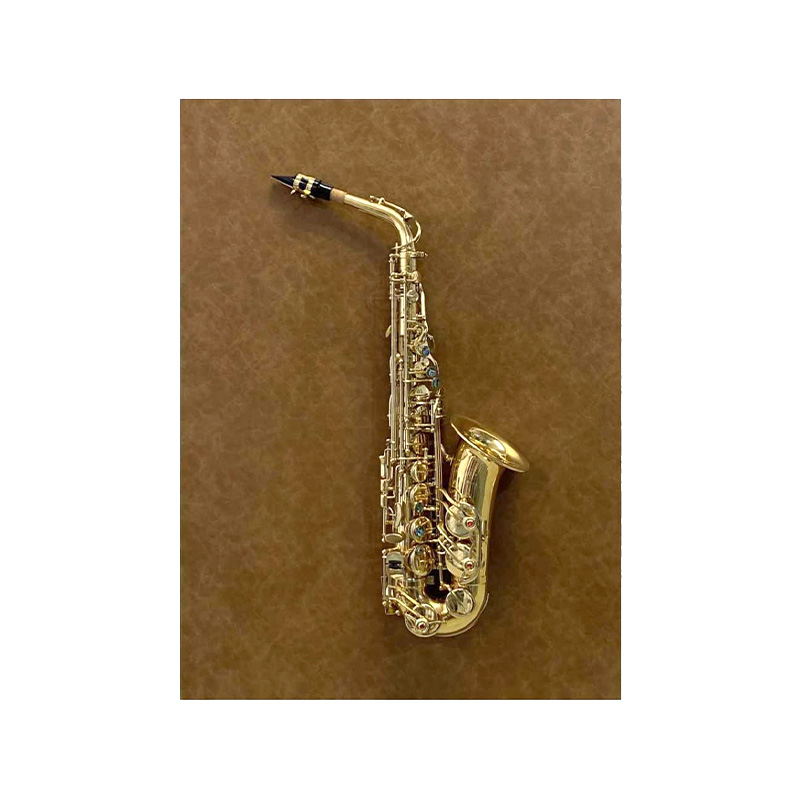 Art mural 3D en métal représentant un saxophone