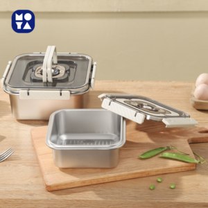 Đa-Chức Năng Thép Không Gỉ Thực Phẩm Lưu Trữ Hộp Lâu Dài Con Dấu Crisper Nhà Bếp Container Cho Bánh Mì Lưu Trữ Cho Đảng Sử Dụng - Product Image 3