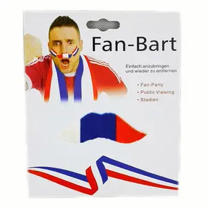 EK French Color Künstlicher Bart Frankreich Fan Schnurrbart