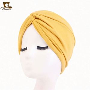 ผ้าโพกหัวแบบผูกไขว้ ผ้าเนื้อนุ่ม สีพื้น เรียบง่าย ใส่ได้ทั้งชายและหญิง เหมาะสำหรับใส่ในบ้าน ขี่จักรยาน หรือเดินทางทุกวัน - Product Image 4