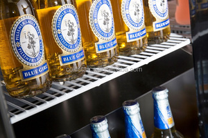 Battant noir <span class=keywords><strong>2</strong></span> Portes Arrière En Verre De Réfrigérateur Sous Le Comptoir Refroidisseur De Boissons - Product Image 5