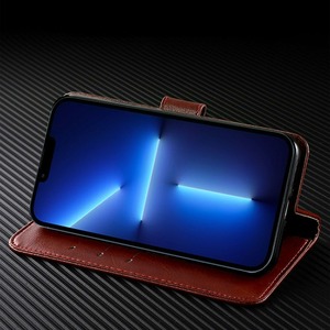 เคสโทรศัพท์หนังหรูหราพร้อมขาตั้ง สำหรับ <span class=keywords><strong>iPhone</strong></span> 17 16 15 14 Pro Max ช่องใส่บัตร ป้องกันอย่างดี - Product Image 3