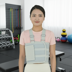 Sabuk Fiksasi Bernapas, Perban Penyangga Dada dan Tulang Rusuk, Dapat Disesuaikan, Penyangga Ortopedi Torakolumbar Sakral, Kelas Rumah Sakit Kelas I - Product Image 1