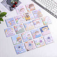 Bloc-notes Kawaii Ours Mignon Style Coréen Ins, Bloc-notes de liste de tâches, Papier à notes quadrillé couleur Morandi pour l'école et le bureau