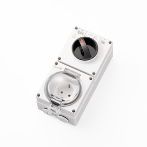 EAST <span class=keywords><strong>Presa</strong></span> Esterna Impermeabile IP66 con Interruttore 16A Stile Tedesco 1 Via + Combinazione <span class=keywords><strong>Presa</strong></span> Standard EU - Product Image 3