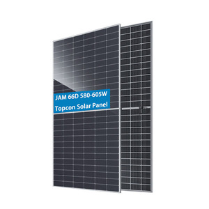 Panneaux photovoltaïques monocristallins JA Solar N-Type double vitrage 570W-590W IP68 avec boîtier de jonction 3 sorties pour compatibilité - Product Image 1