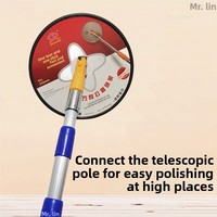 Disc Universele Aluminiumlegering 23CM Schuurpapierhouder Muurplamuur Slijpen Schuurframe Telescopische staaf Massaal Zelfklevend