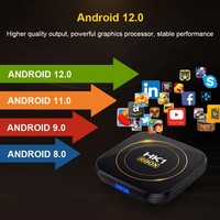 Precio de Fábrica Competitivo HK1 RBOX H8S Allwinner H618 2.4G 5G DUAL WIFI BT Decodificador Inteligente de Transmisión Digital Popular Global