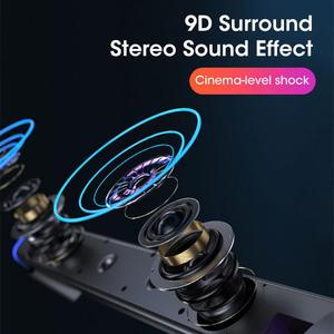 Barre de son 4D pour ordinateur, haut-parleur stéréo avec subwoofer, haut-parleur BT pour ordinateur portable, PC, lecteur de <span class=keywords><strong>musique</strong></span>, haut-parleur filaire - Product Image 3