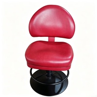 Chaise de poker moderne en cuir PU, chaise de bar pivotante réglable en hauteur pour club de jeu, bar, salon, salle à manger, extérieur