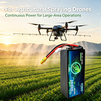 Paket Baterai UAV Daya Tinggi 22.2V 16Ah dengan Pengosongan 3C-5C untuk Drone Industri