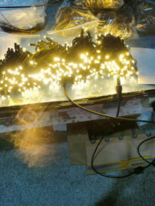 Gypsophila súper gruesa LED pegamento lleno lámpara cadena alta impermeable IP65 anticongelante protector solar vacaciones iluminación Alambre de goma Flash - Product Image 4