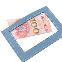 Dompet Kartu Kredit RFID Logo Kustom Modern dengan Penutup Tombol, 34 Slot, Kulit PU Tahan Lama, Model Akordeon