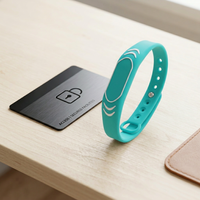 Pulseras de Silicona RFID/NFC Resistentes al Agua y a la Intemperie (13.56 MHz) con Chips 213/215/216/1K/4K para Gimnasios y Hoteles, Suministro Directo de Fábrica
