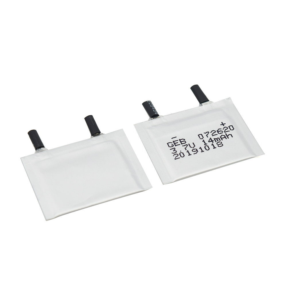 Factory Direct 0.7mm ultra-thin battery cell li-ion small 072620 14mAh 3.7V lipo lithium ultra Thin rechargeable polymer battery