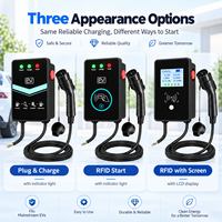 Borne de Recharge Intelligente Type 2 pour Véhicules Électriques 7kW 32A AC Wallbox WiFi Bluetooth Plug & Charge CE TUV pour Domicile et Parking Fournisseur OEM ODM Vente en Gros