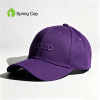 Casquette de baseball unisexe à six panneaux brodée main avec logo personnalisé, pour queue de cheval, couleur unie, idéale pour le sport – Vente en gros directe usine Chine