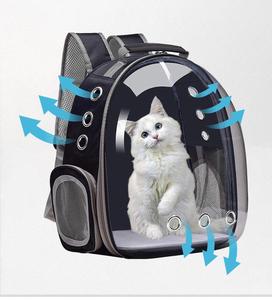 Mochila para gatos Burbuja Gatos Perros Portador de mascotas Duro Adecuado para gatos Viajar Transparente Al Aire Libre Mochila impermeable Portador - Product Image 1