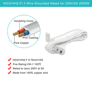 90 Degree Angled C7 Female to Australia 2 Pin Male Plug <b>Cable</b>, Pure Copper AC <b>Power</b> Cord, SAA Listed Supply Lead - Product Image 2