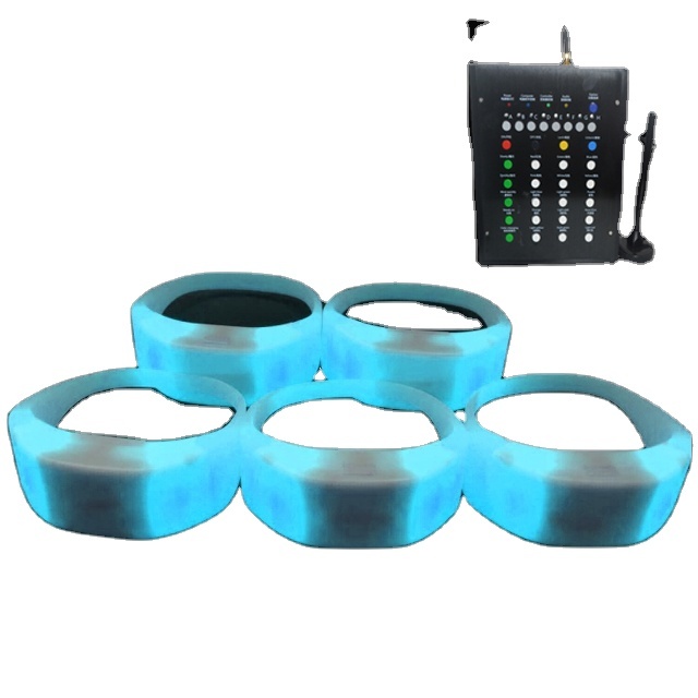 Wedding Event Glowing Sound Activated Remote Controlled Led Bracelet