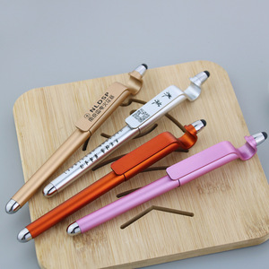 Support de téléphone multifonctionnel pour écran tactile, stylo à bille 3 en 1 avec stylet personnalisé pour téléphone, vente en gros, promotion - Product Image 4