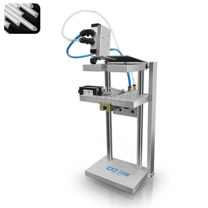 CYJX трубчатый резак стационарное оборудование небольшой парфюмерный насос для резки труб ПВХ пластиковая трубчатая машина для резки труб