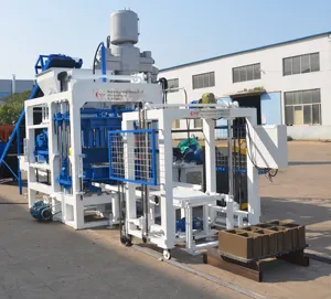 Máquina automática de fabricación de ladrillos para construcción de bloques, máquina de fabricación de ladrillos de hormigón de Ghana, JS500, 6000kgs, 15s