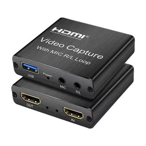 Carte de <span class=keywords><strong>capture</strong></span> vidéo <span class=keywords><strong>HD</strong></span> 1080P Carte USB 2.0 pour ordinateur portable pour l'enregistrement de jeux Diffusion en direct Comprend un micro à boucle locale - Product Image 2